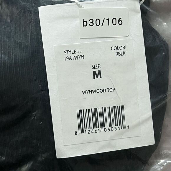 Andie Swim The Wynwood Ribbed Bikini Top in Black Size M NWT 19ATWYN - Picture 15 of 15